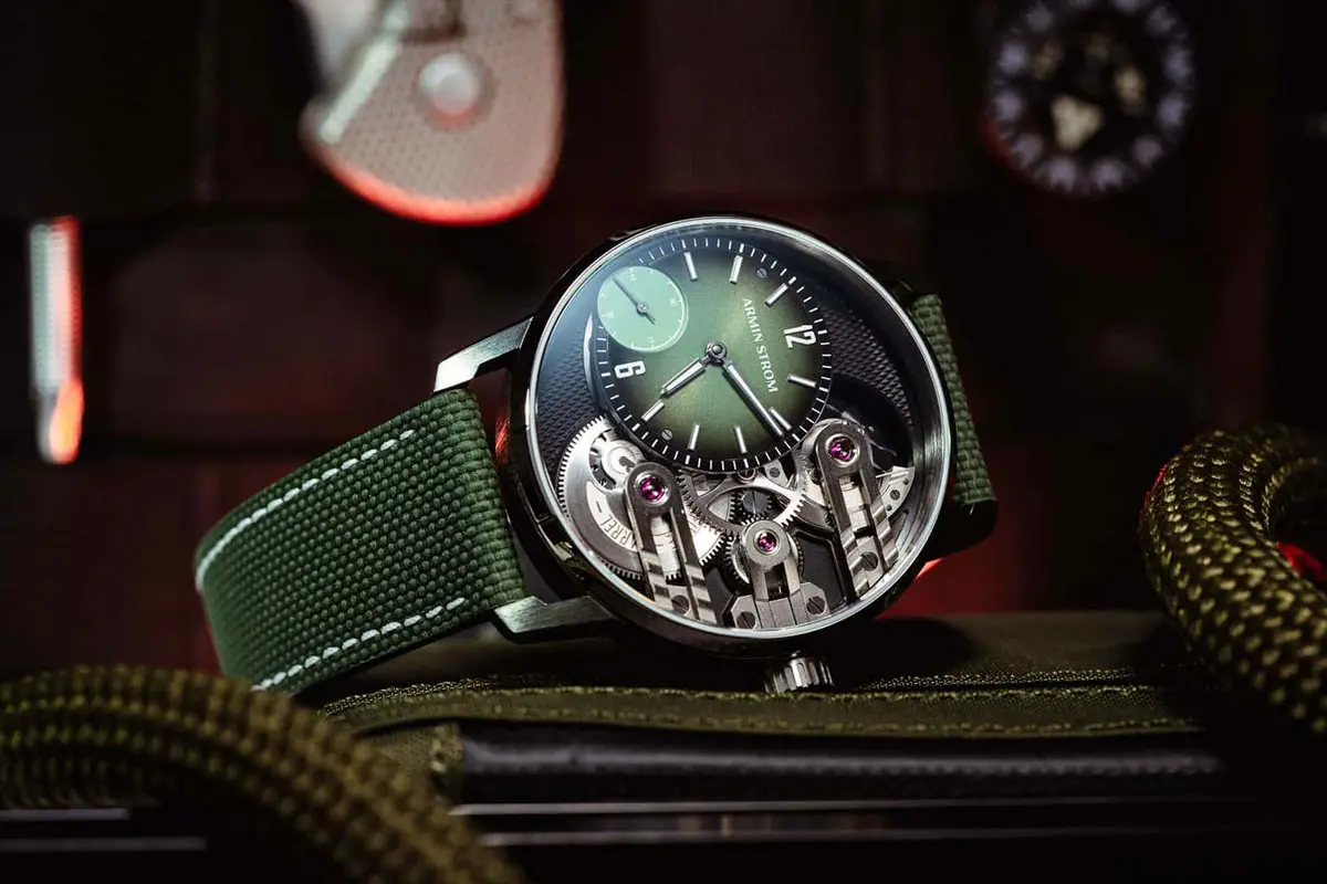 ARMIN STROM亚明时品牌LOGO设计案例-机械齿轮元素标志设计