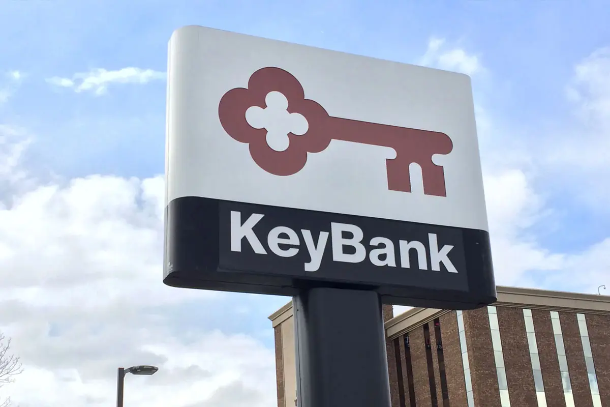 KeyBank银行品牌LOGO设计案例-银行行业标志设计方案