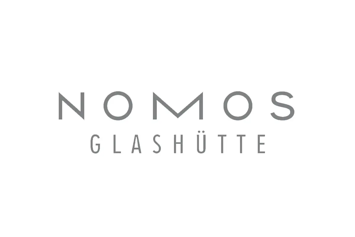 Nomos品牌LOGO设计案例-字母元素标志设计