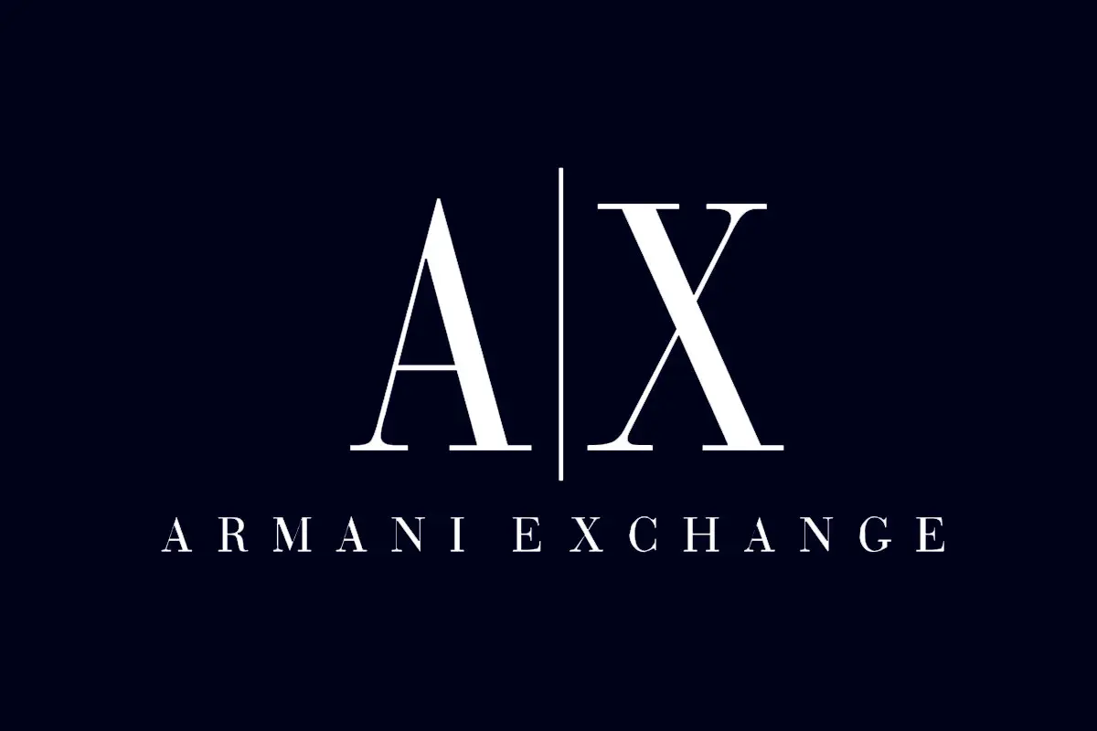 ARMANI EXCHANGE品牌反白LOGO