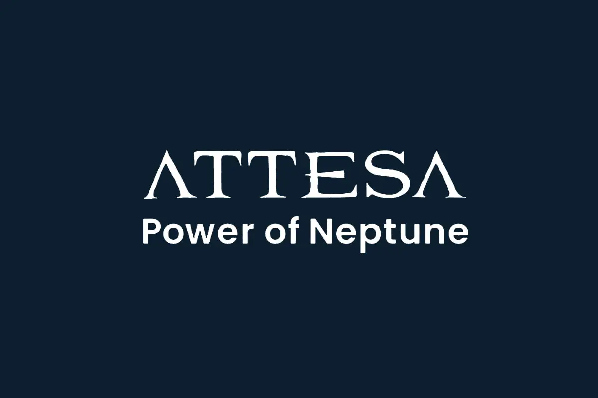 Attesa品牌反白LOGO