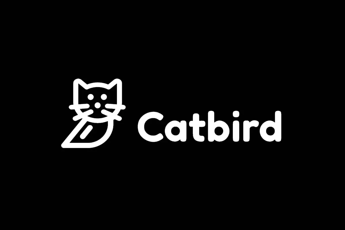 Catbird品牌反白LOGO
