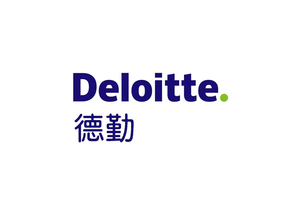 Deloitte德勤华永会计师事务所品牌LOGO设计-字母元素标志
