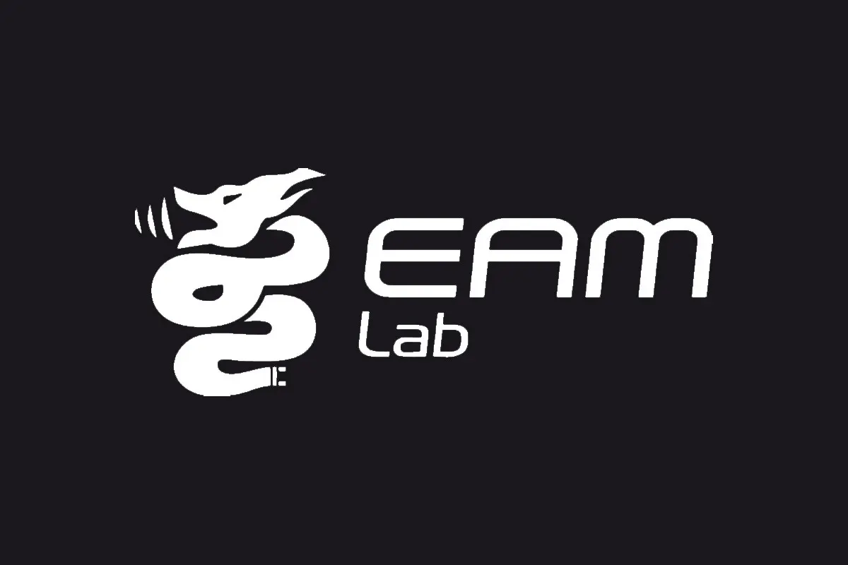 EAM LAB品牌反白LOGO