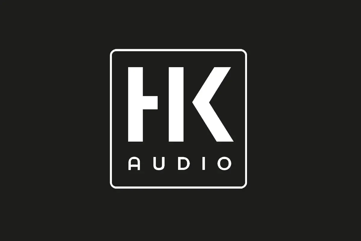 HK Audio品牌反白LOGO