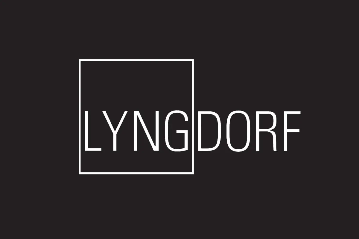 Lyngdorf林道夫品牌反白LOGO