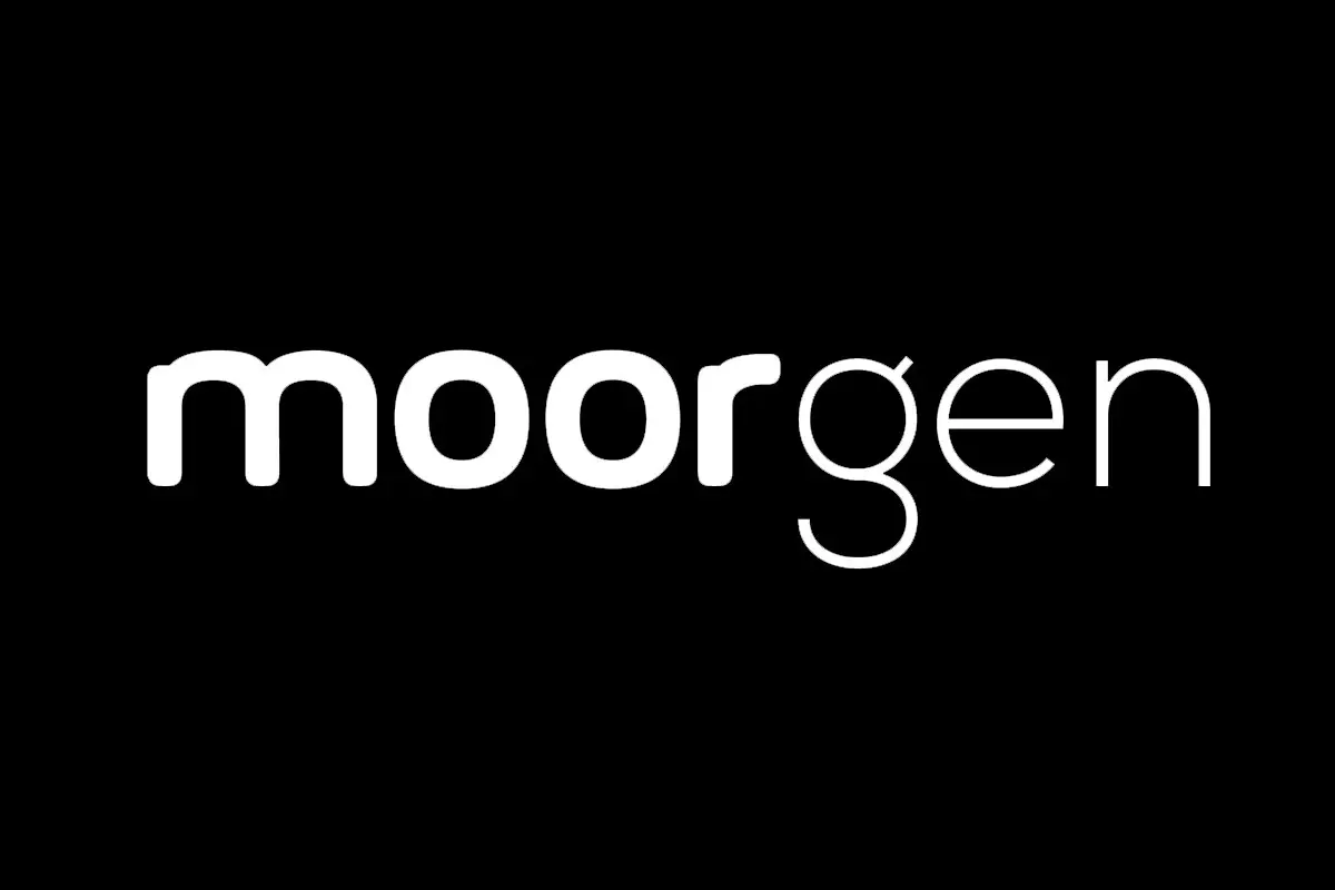 moorgen摩根品牌反白LOGO