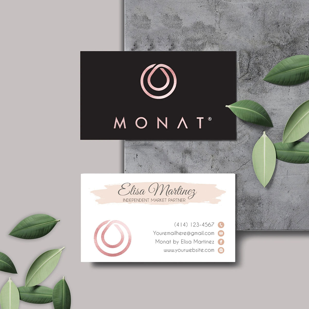 Monat美国护肤护发-高端护发logo设计