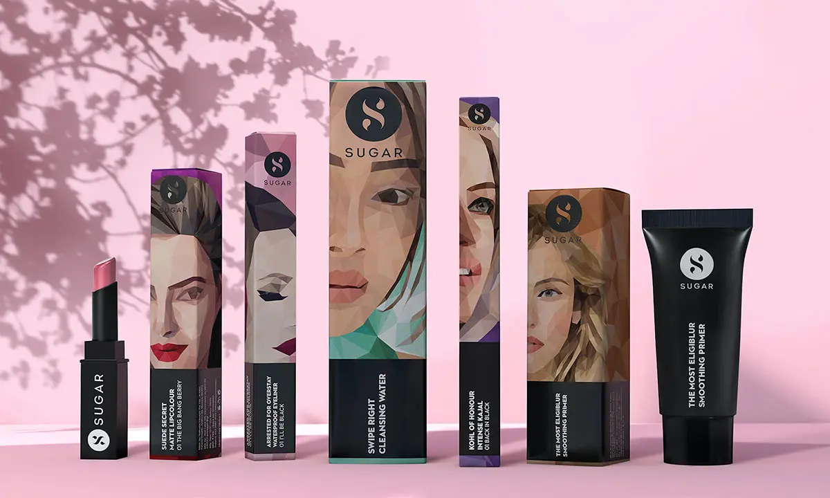SUGAR Cosmetics印度在线护肤品零售商-化妆品logo设计