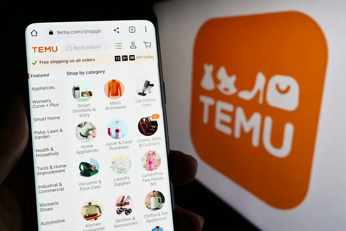 Temu拼多多跨境电商平台手机版-橙色标志设计