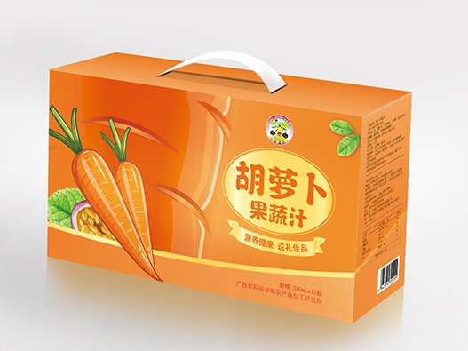 百香果饮料包装设计-胡萝卜百香果饮料包装设计公司
