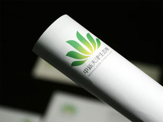 生态城logo设计-中新天津生态城品牌logo设计