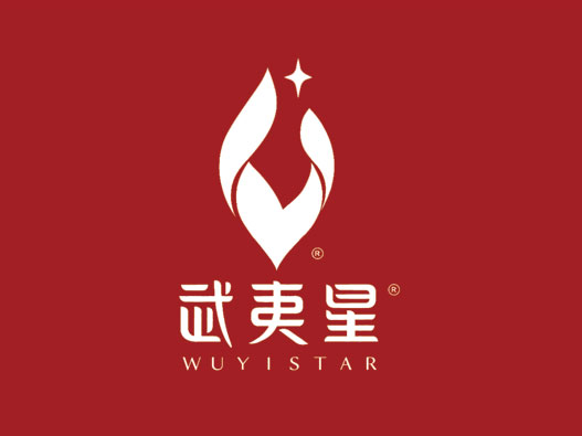 大红袍logo设计-武夷星品牌logo设计