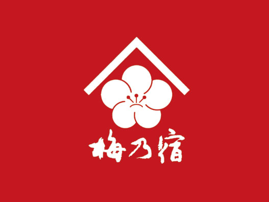 青梅酒logo设计- 梅乃宿品牌logo设计