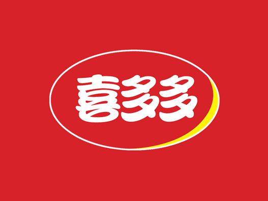 罐头logo设计-喜多多品牌logo设计