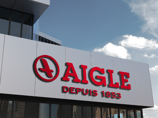 AIGLE logo设计含义及设计理念