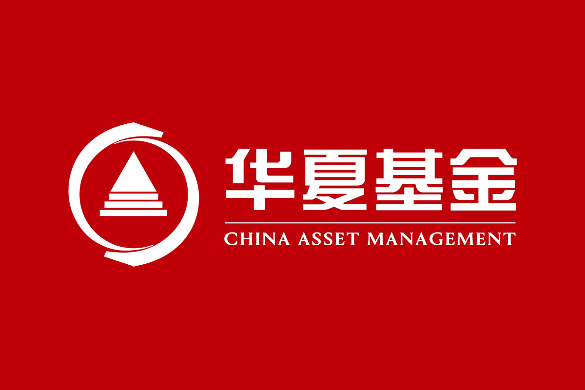 华夏基金反白logo