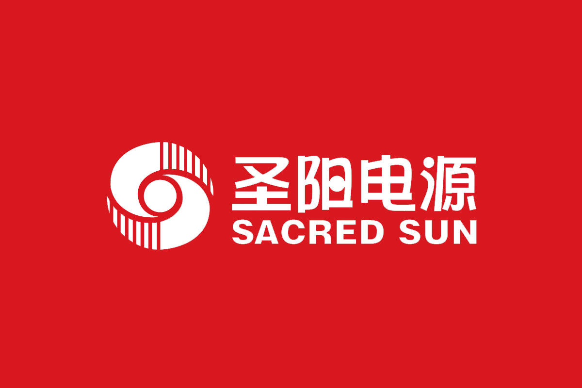 圣阳电源反白logo