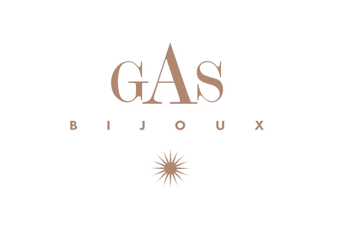 Gas Bijoux品牌LOGO设计案例-字母元素标志设计