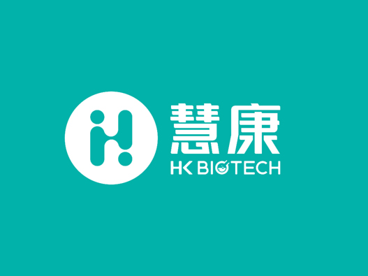 惠康生物logo设计含义及生物科技品牌设计理念