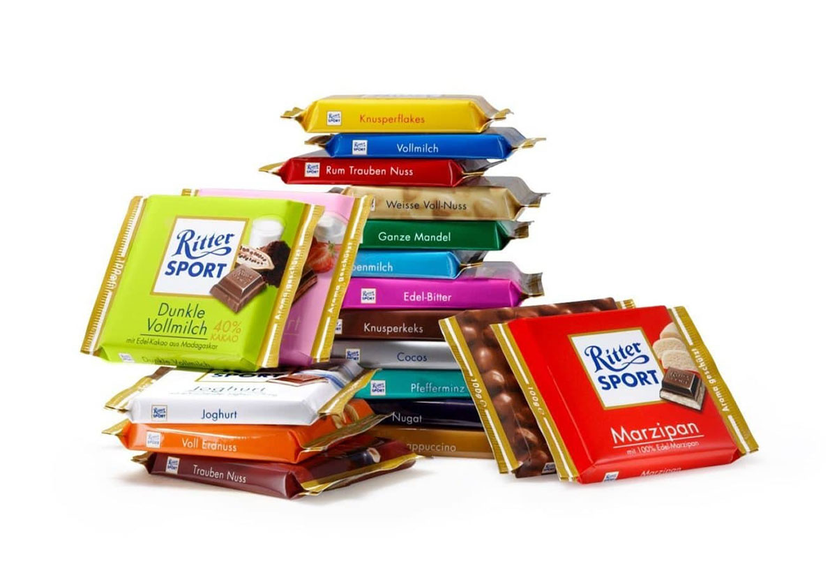 Ritter Sport正方形巧克力图片