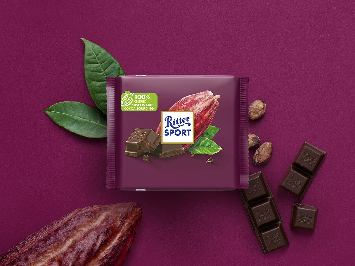 Ritter Sport正方形巧克力图片