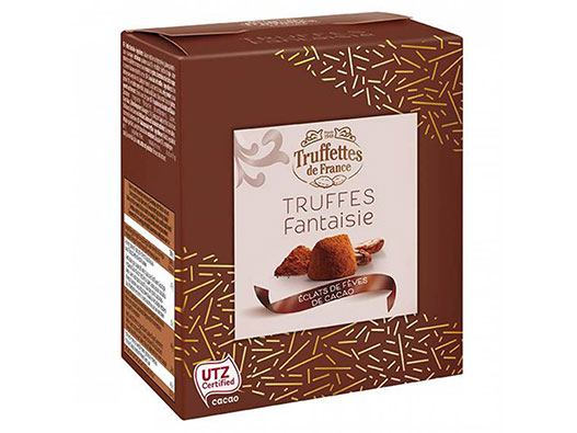 Truffettes de France黑松露巧克力logo设计含义解读及法国品牌标志设计理念