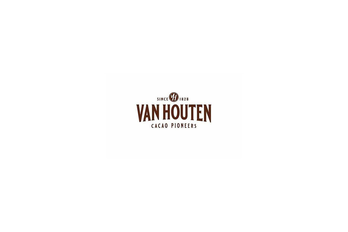 Van Houten梵豪登巧克力饮料logo设计含义解读及荷兰品牌标志设计理念