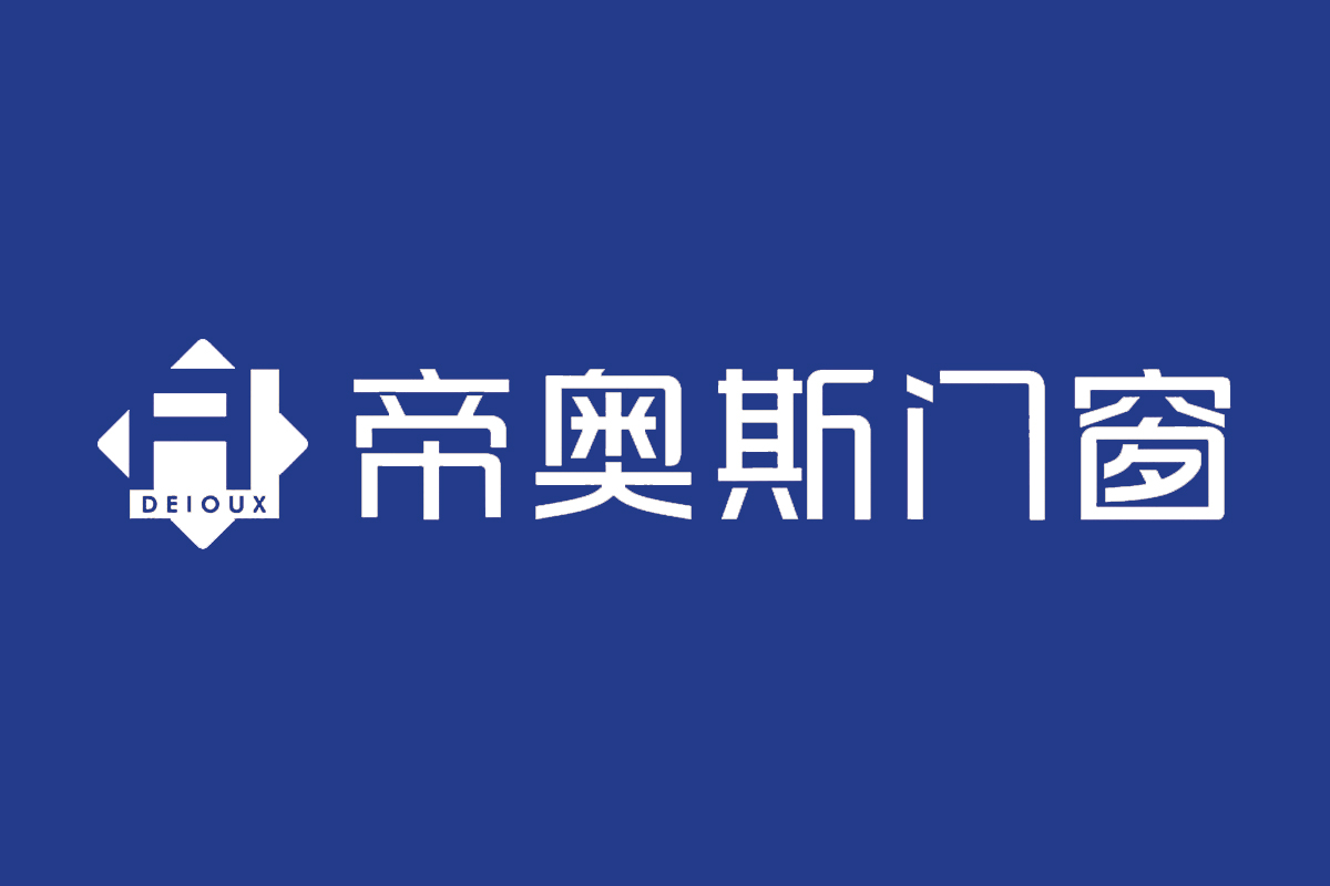 帝奥斯门窗反白logo