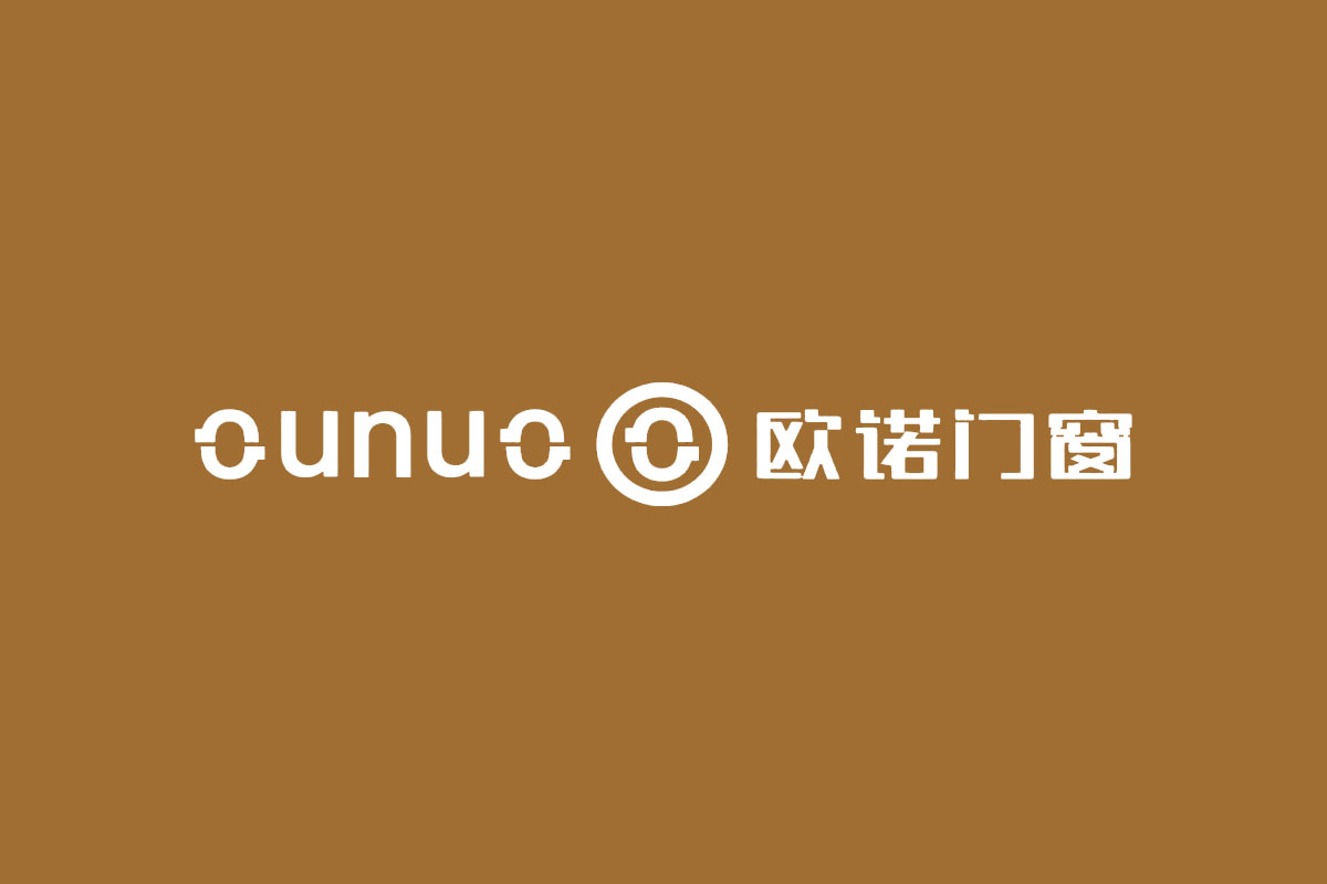 欧诺门窗反白logo