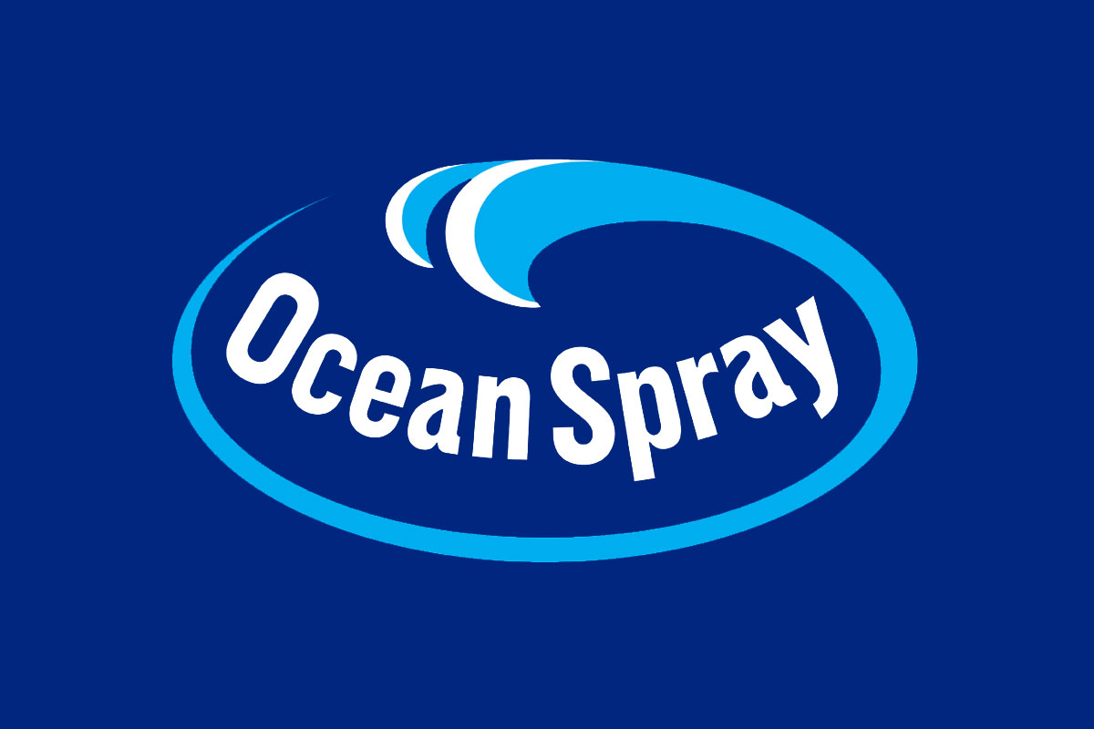 Ocean Spray优鲜沛反白logo