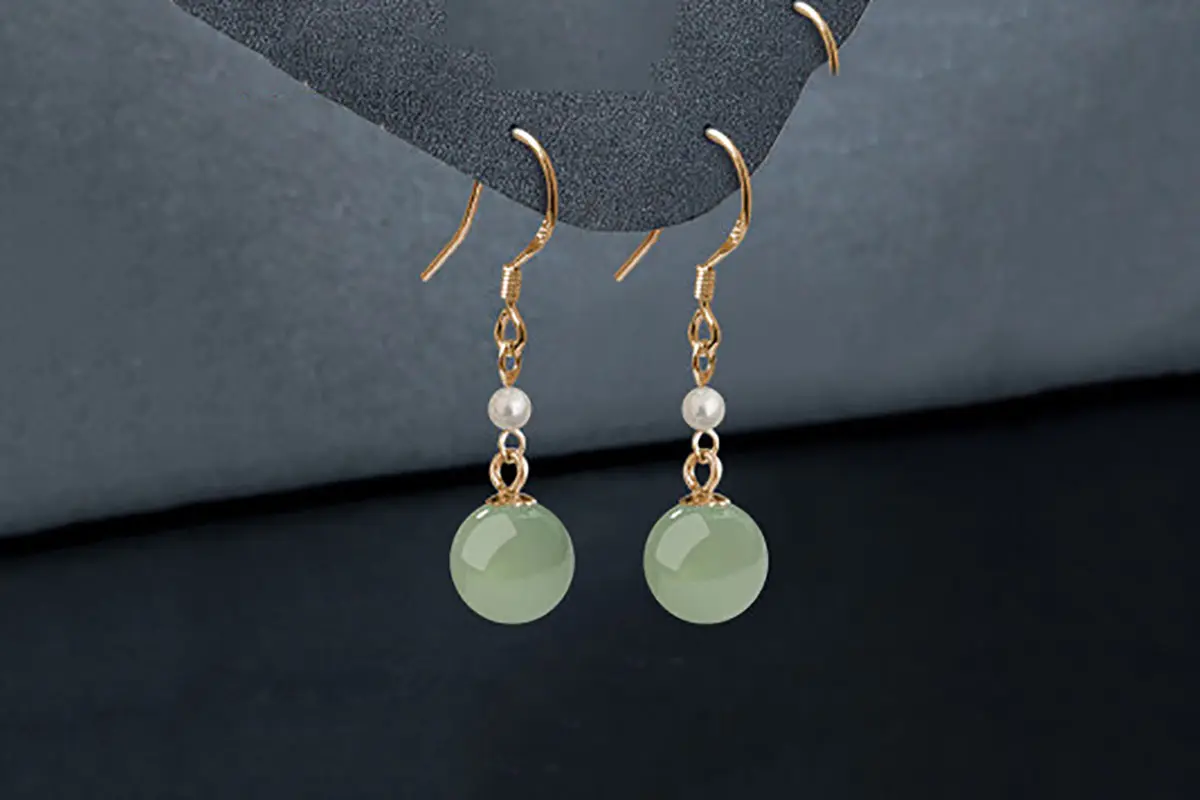 玉石珍珠耳饰