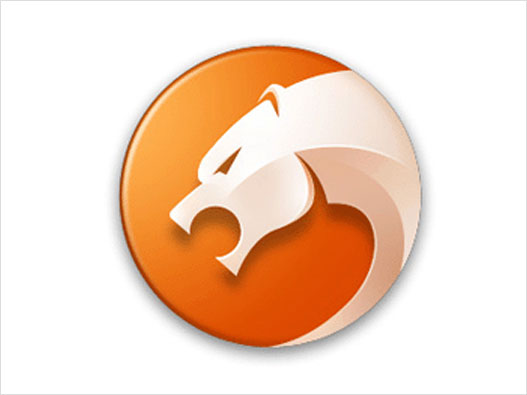 橘红色LOGO设计-猎豹浏览器品牌logo设计