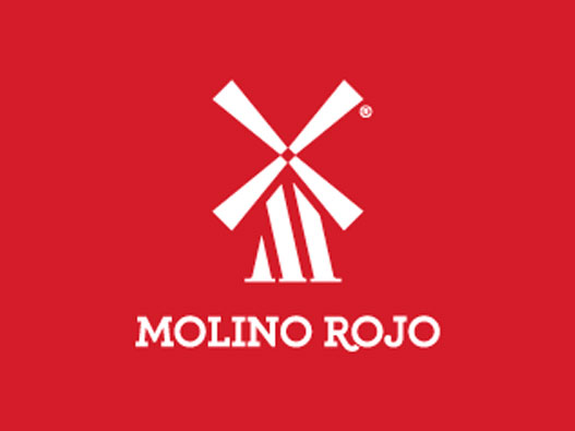 米商标logo怎么做？Molino Rojo糙米品牌logo设计