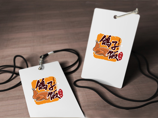 洛米米大鸽饭logo设计含义及餐饮品牌标志设计理念