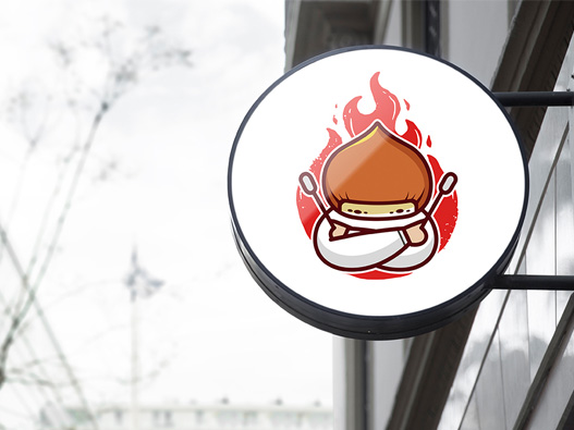 烁栎炒味logo设计含义及食品品牌标志设计理念