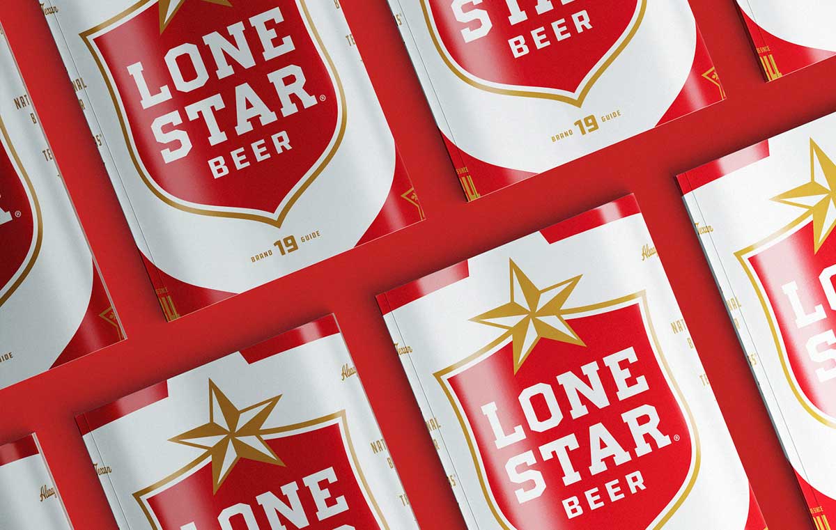 Lone Star孤星啤酒VI手册标签设计应用