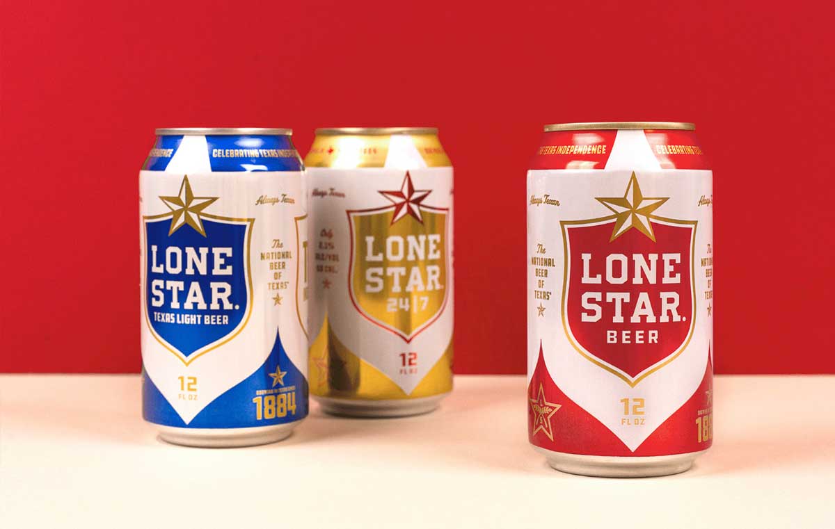 Lone Star孤星啤酒VI手册酒罐设计应用