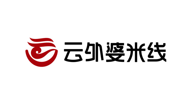 云外婆米线logo设计含义及食品品牌标志设计理念