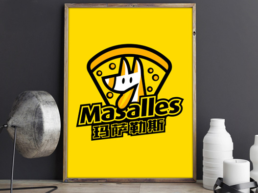 玛萨勒斯logo设计含义及餐饮品牌标志设计理念