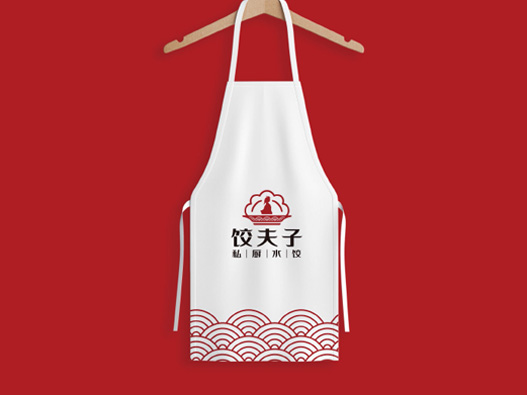  饺夫子logo设计含义及餐饮品牌标志设计理念