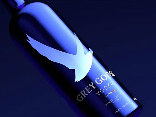灰雁（ Grey Goose）logo设计含义及啤酒标志设计理念