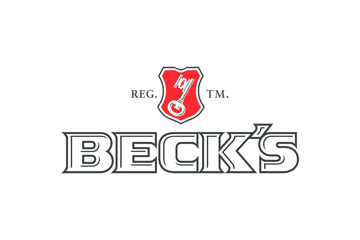Beck's贝克德国啤酒logo设计-钥匙图案logo设计