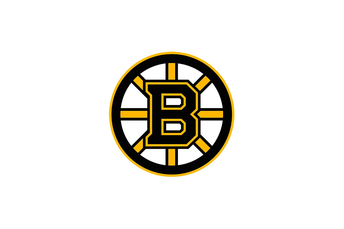 Boston Bruins波士顿棕熊队logo设计-对称logo设计