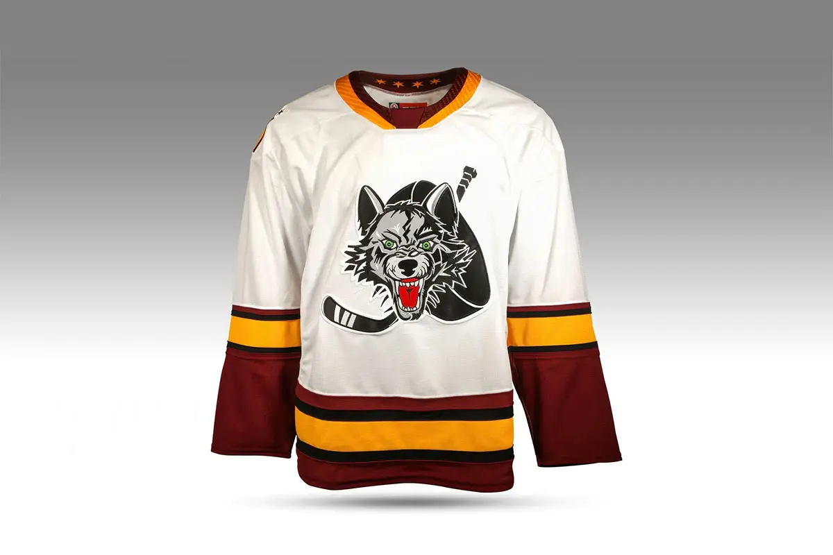 Chicago Wolves芝加哥狼队冰球俱乐部队衣-冰球logo设计