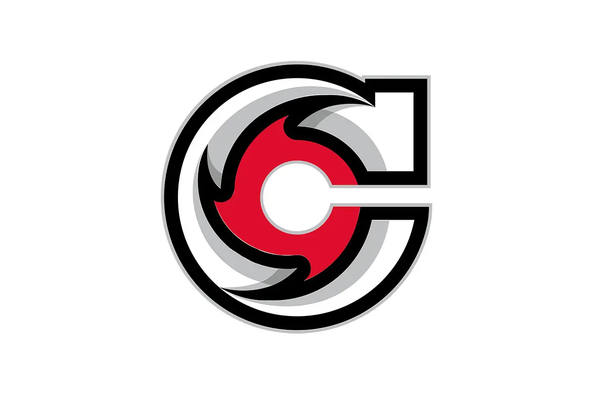 Cincinnati Cyclones俄亥俄州辛辛那提旋风曲棍球队logo设计-龙卷风logo设计