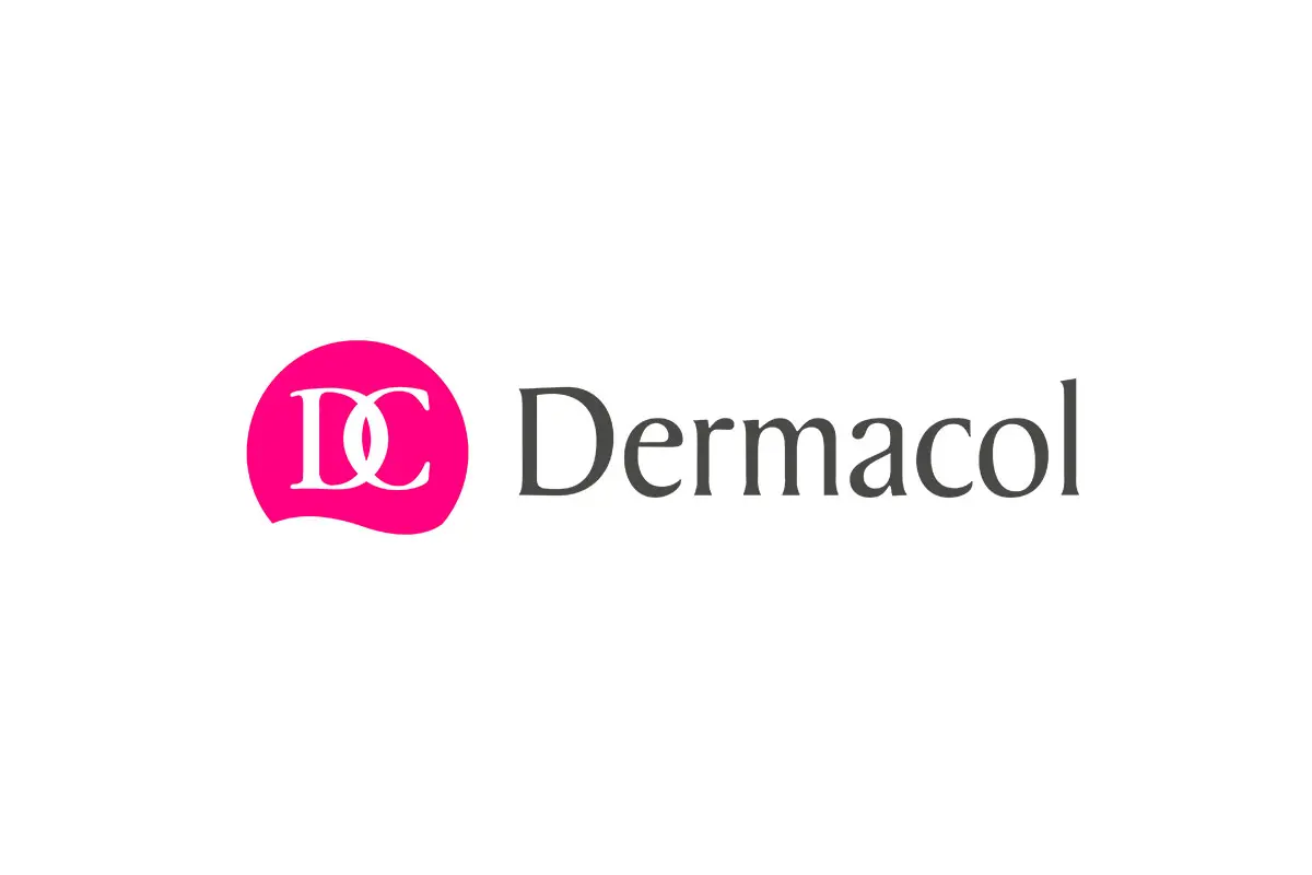 Dermacol捷克黛玛蔻化妆品logo设计-波浪底边logo设计