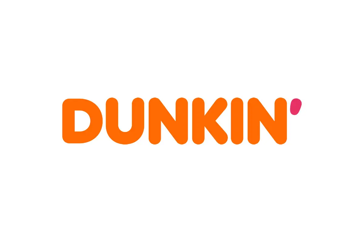 Dunkin Donuts美国唐恩都乐快餐连锁logo设计-咖啡馆logo设计