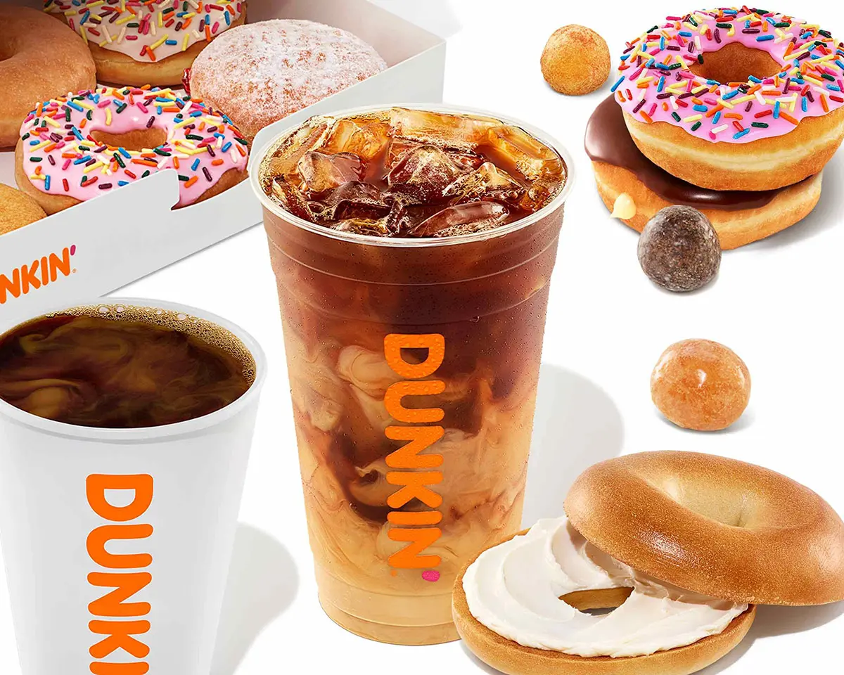 Dunkin Donuts美国唐恩都乐快餐连锁-快餐连锁店logo设计
