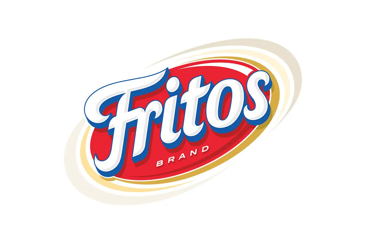Fritos菲力多滋玉米片logo设计-三维logo设计